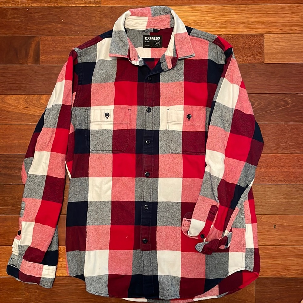 Express Flannel Dress Shirt